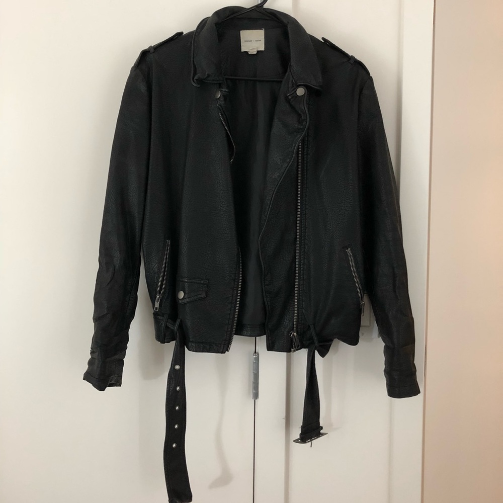 Vegan Leather Moto Jacket
